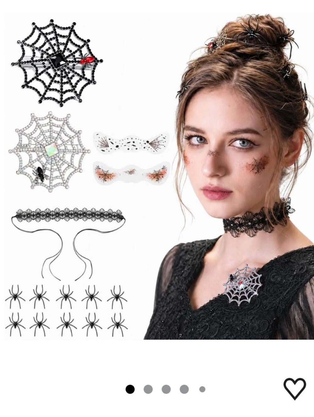 Spider Queen Halloween Costume Accessory Set